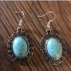 Free People Turquoise earrings with bracel…
